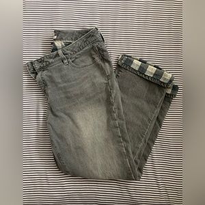 LL Bean 1912 Jeans Straight Leg Flannel Lined